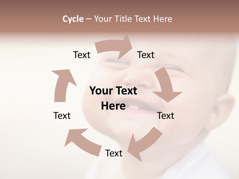 Portrait Funny Baby PowerPoint Template