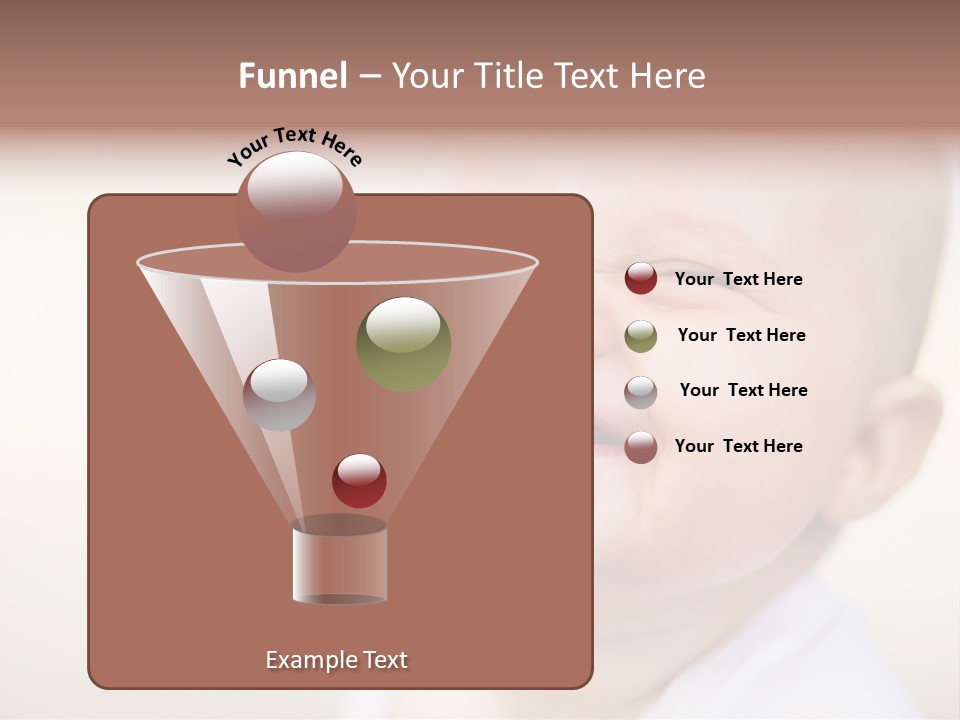 Portrait Funny Baby PowerPoint Template