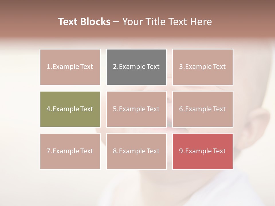 Portrait Funny Baby PowerPoint Template