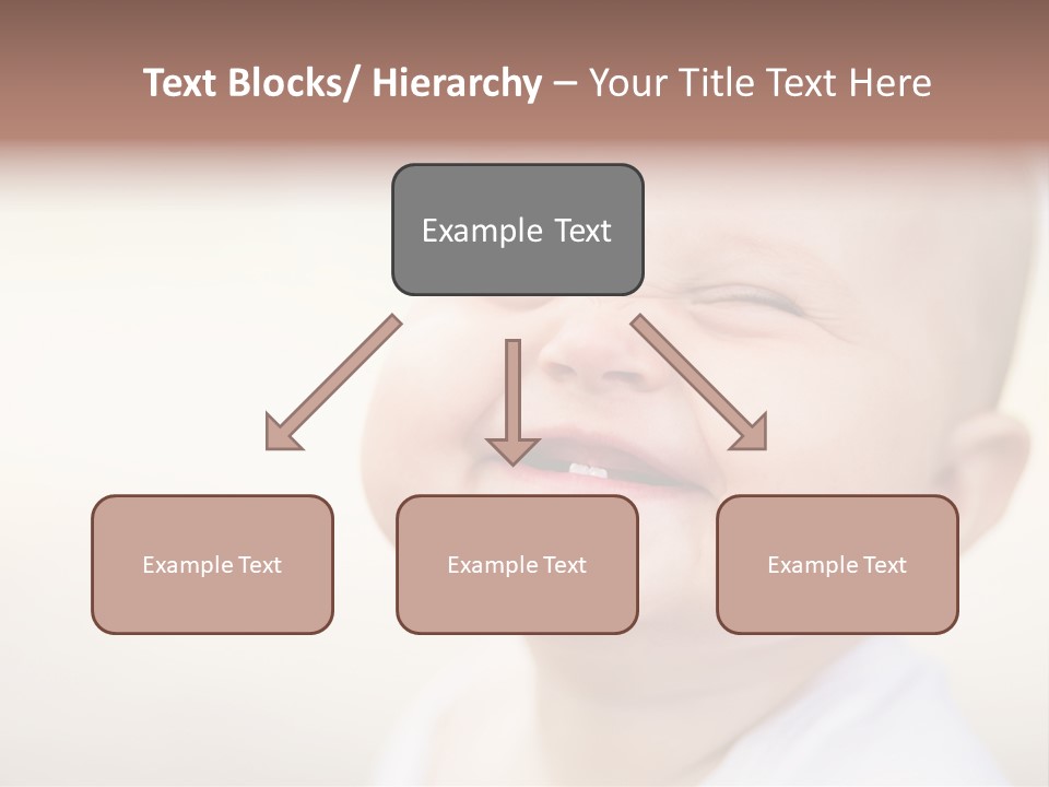 Portrait Funny Baby PowerPoint Template