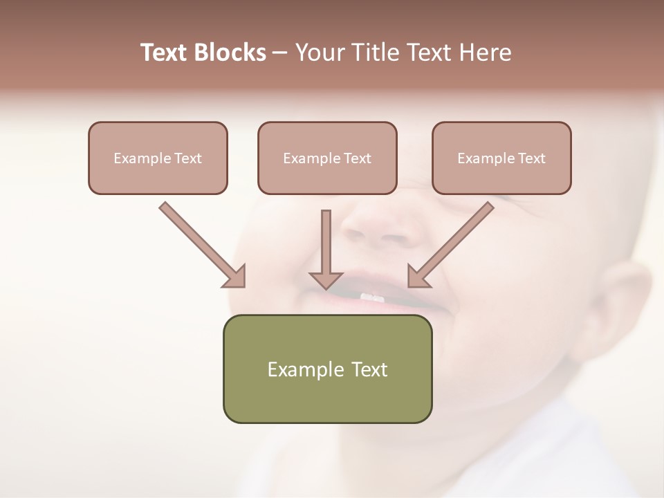 Portrait Funny Baby PowerPoint Template