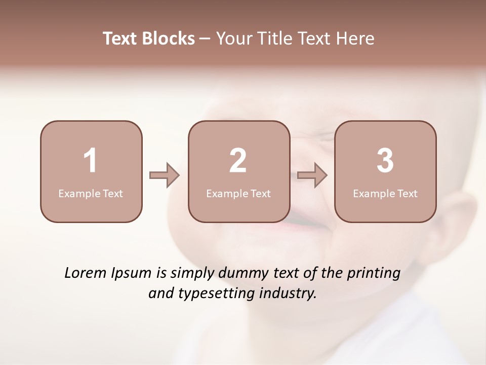 Portrait Funny Baby PowerPoint Template