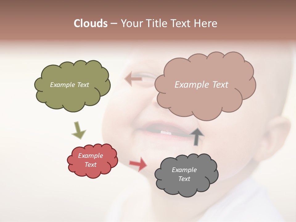 Portrait Funny Baby PowerPoint Template