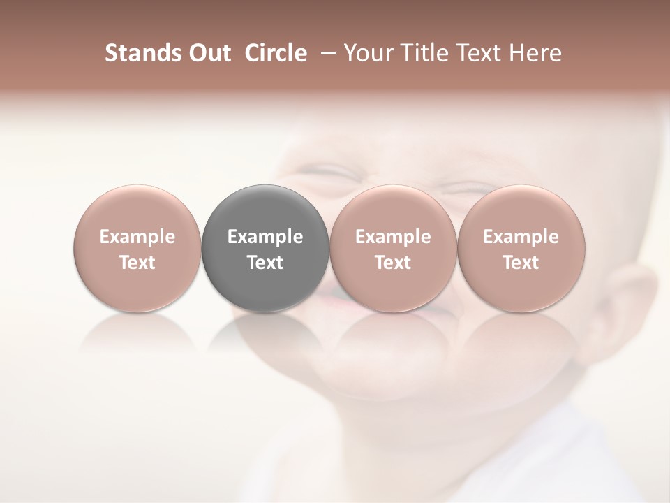 Portrait Funny Baby PowerPoint Template