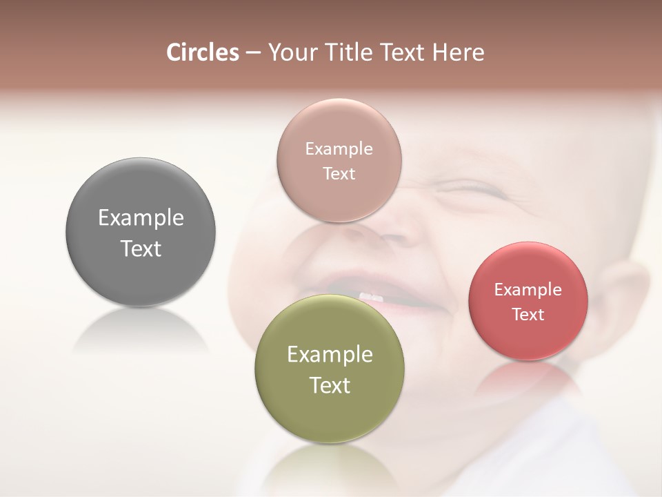 Portrait Funny Baby PowerPoint Template