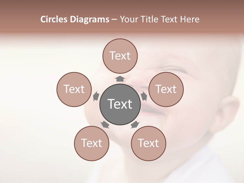 Portrait Funny Baby PowerPoint Template