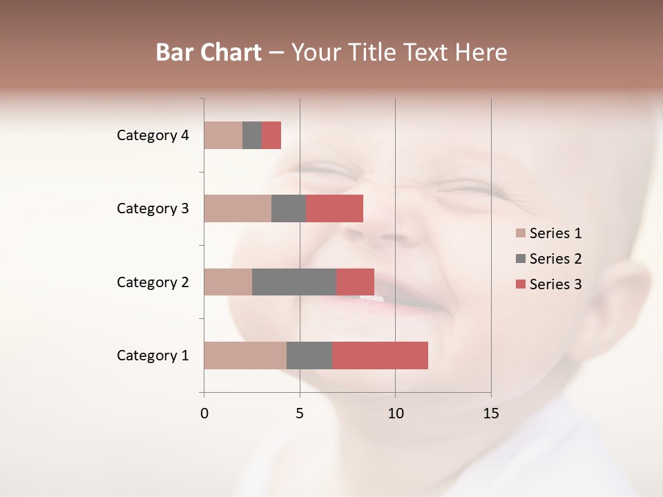 Portrait Funny Baby PowerPoint Template