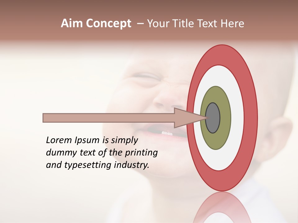 Portrait Funny Baby PowerPoint Template