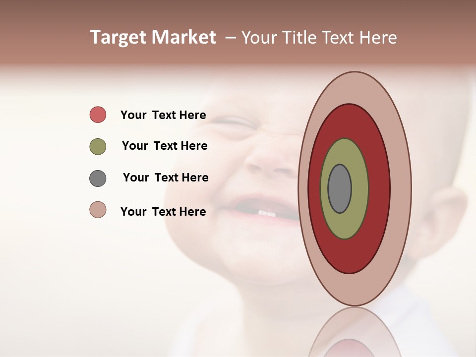 Portrait Funny Baby PowerPoint Template