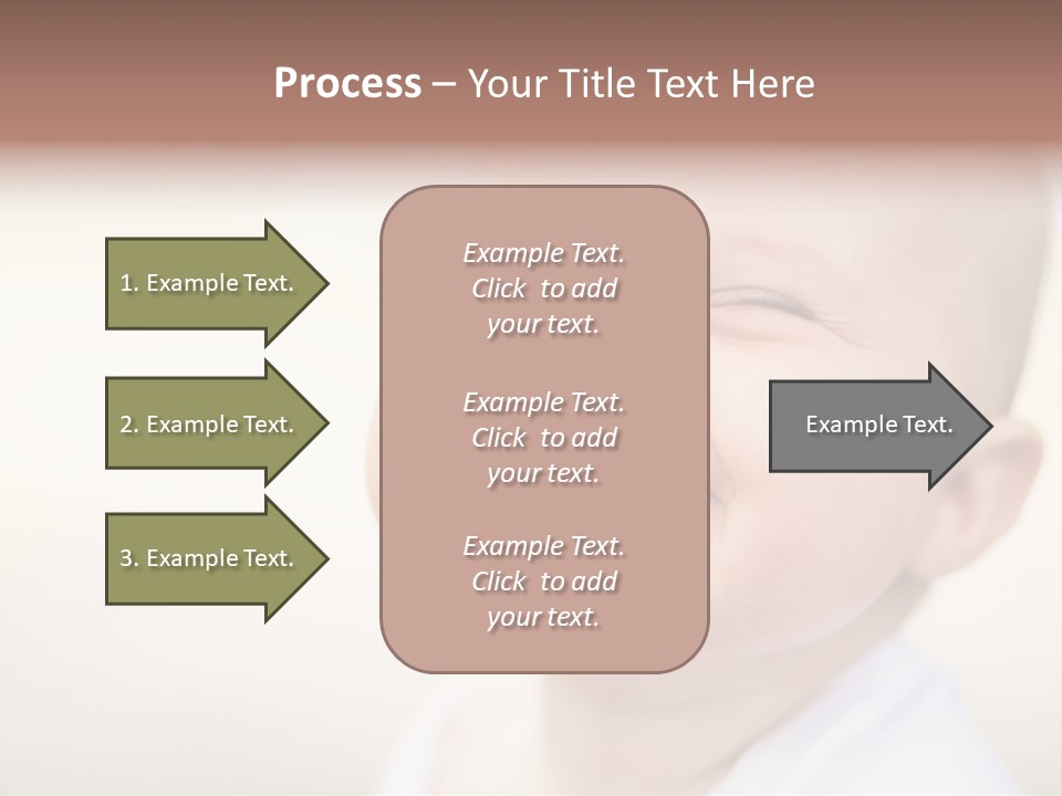 Portrait Funny Baby PowerPoint Template