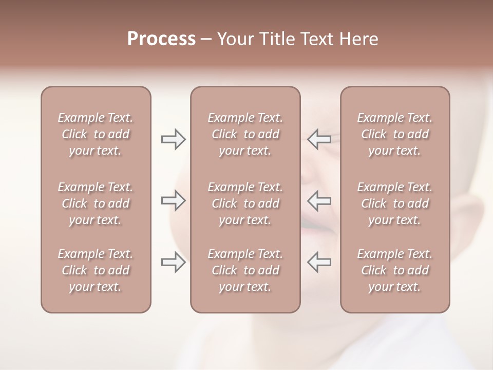 Portrait Funny Baby PowerPoint Template