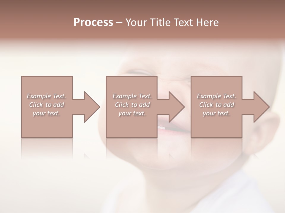 Portrait Funny Baby PowerPoint Template