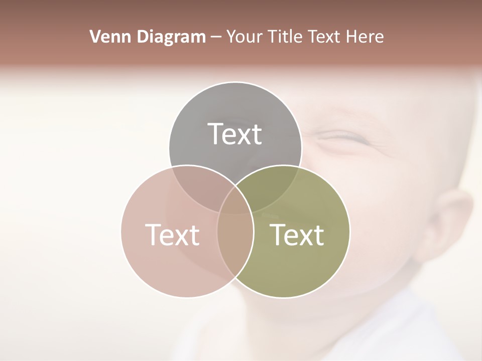 Portrait Funny Baby PowerPoint Template