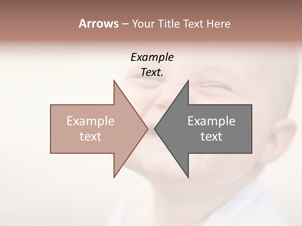 Portrait Funny Baby PowerPoint Template