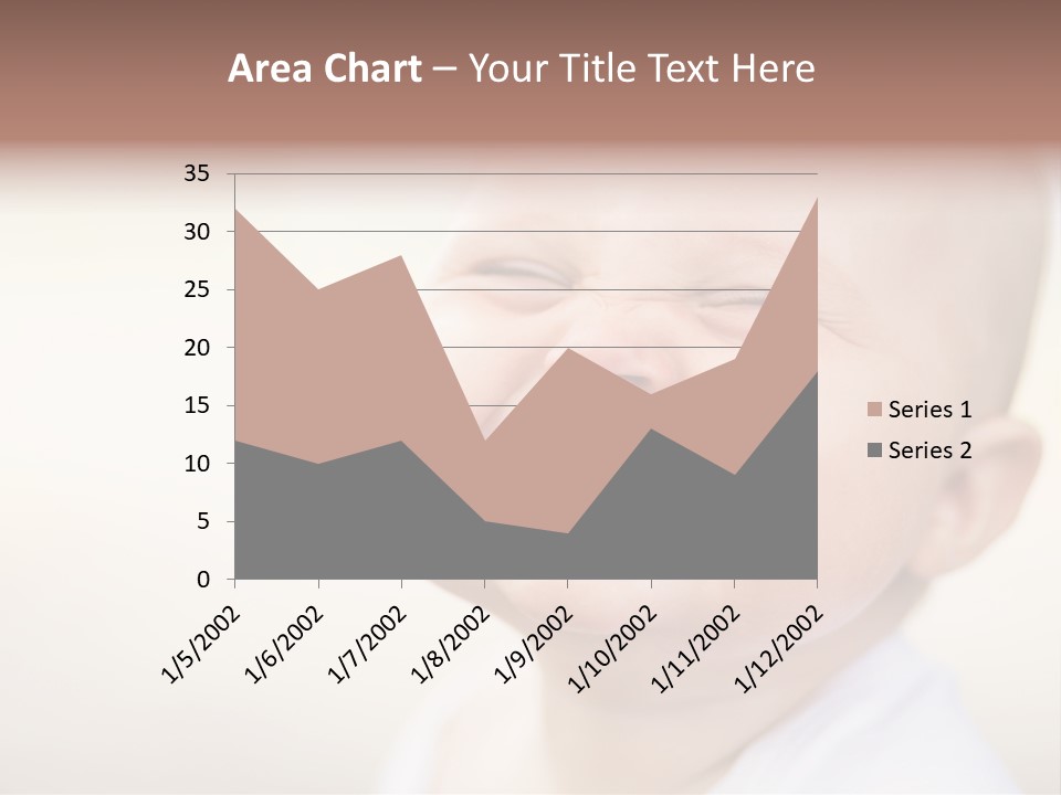 Portrait Funny Baby PowerPoint Template