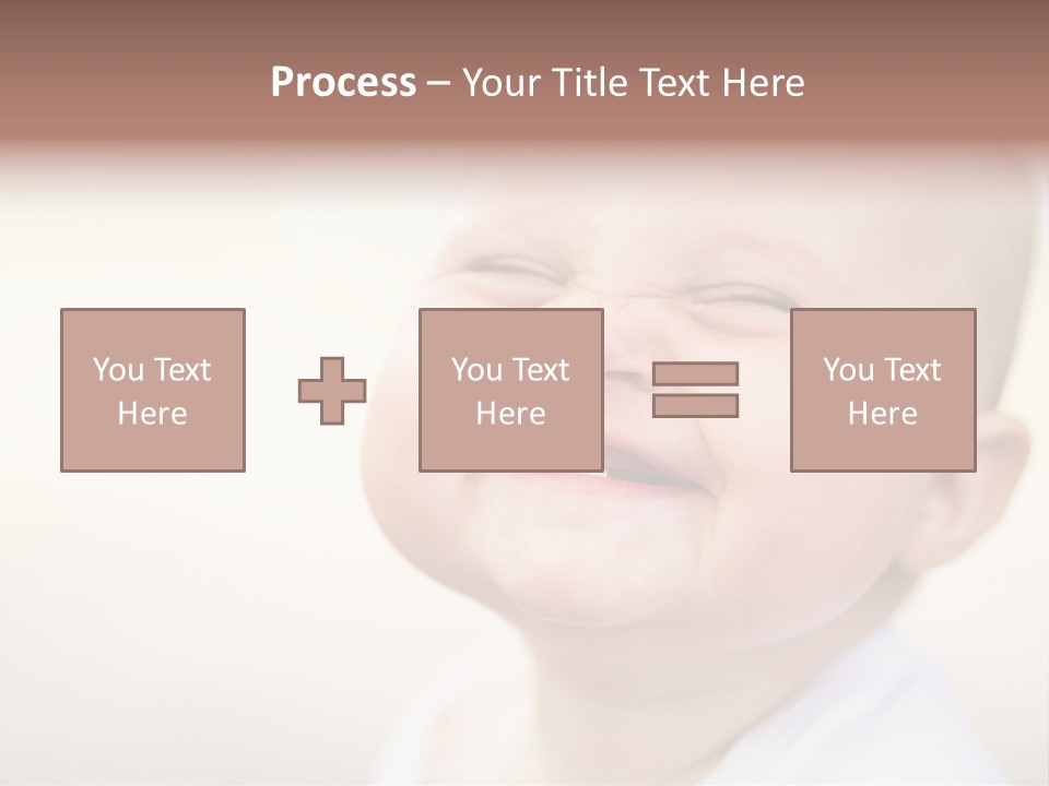 Portrait Funny Baby PowerPoint Template