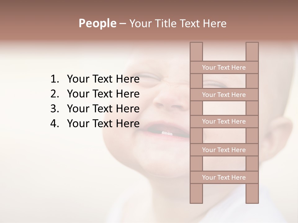 Portrait Funny Baby PowerPoint Template