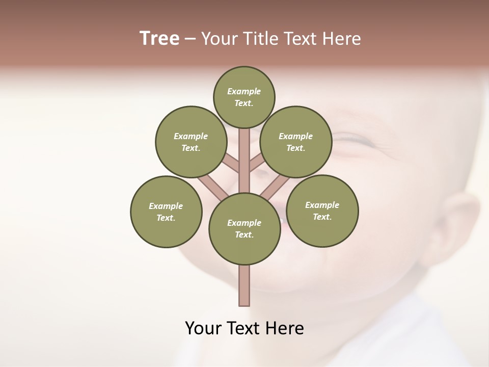 Portrait Funny Baby PowerPoint Template