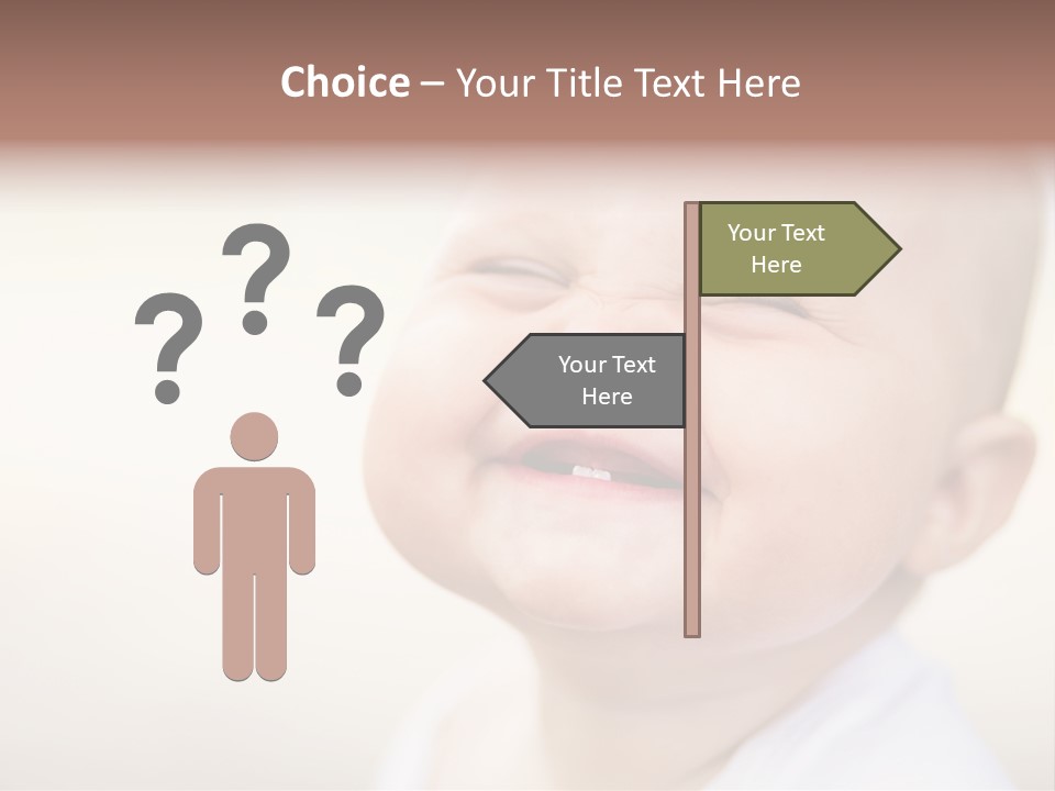Portrait Funny Baby PowerPoint Template