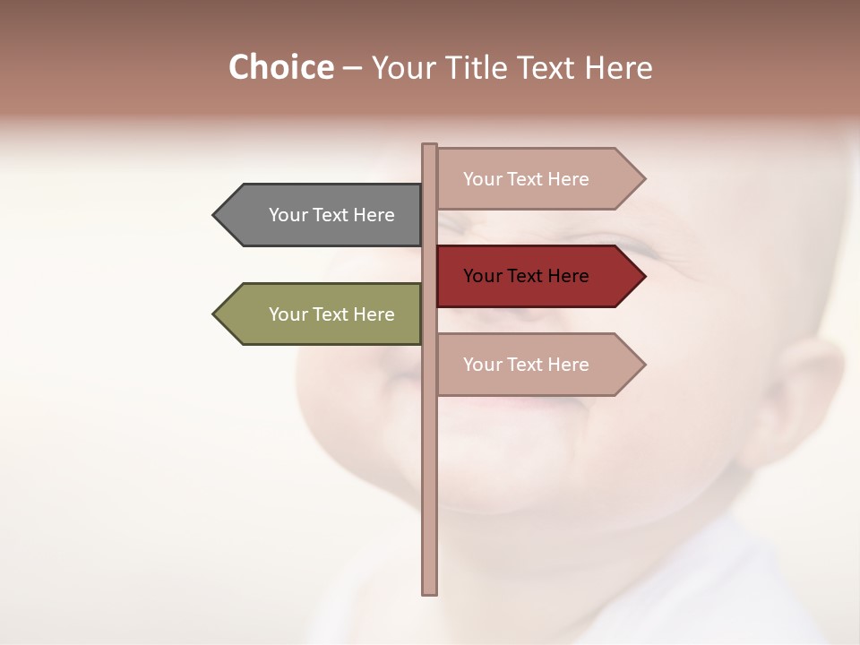 Portrait Funny Baby PowerPoint Template