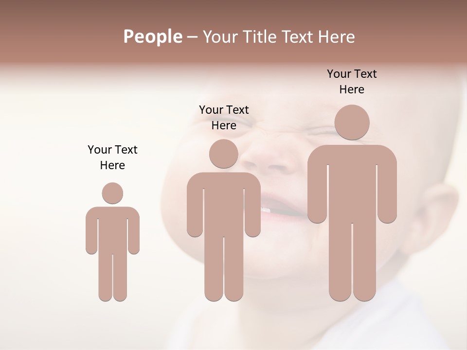 Portrait Funny Baby PowerPoint Template