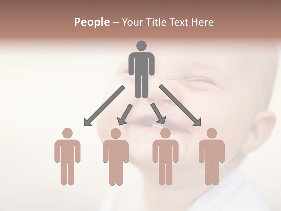 Portrait Funny Baby PowerPoint Template