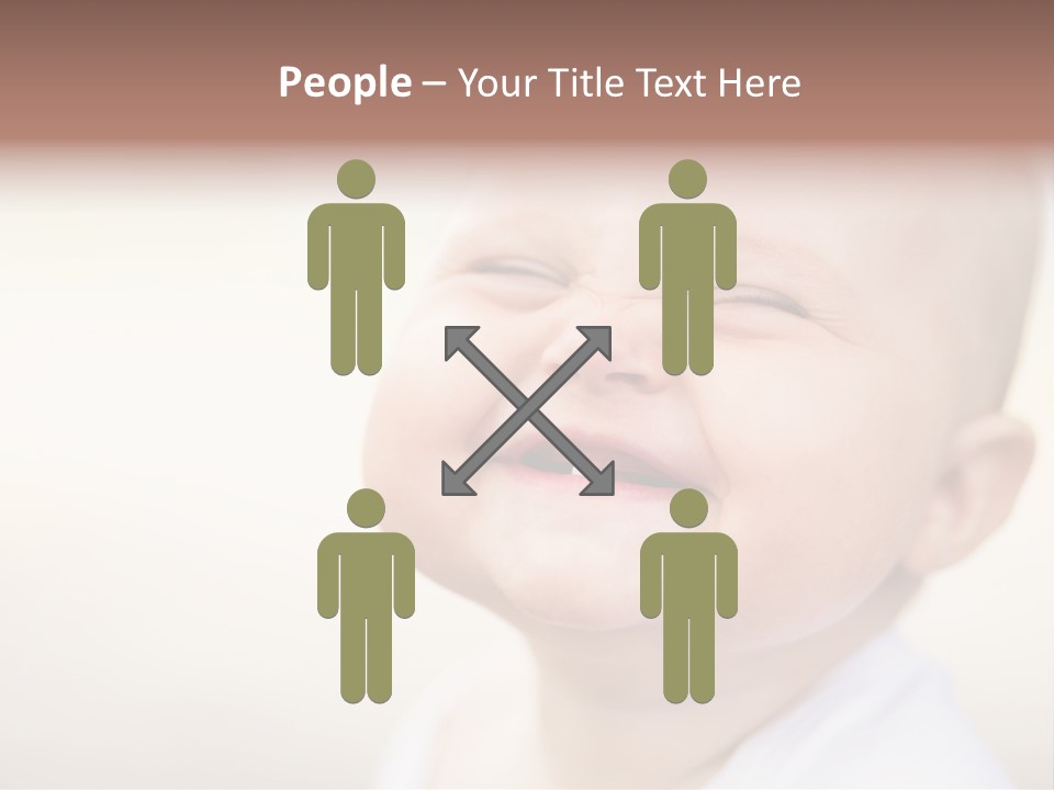 Portrait Funny Baby PowerPoint Template