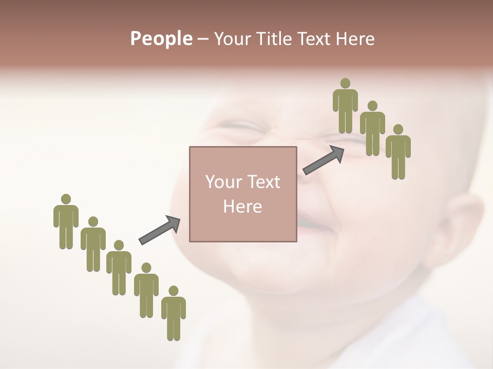 Portrait Funny Baby PowerPoint Template