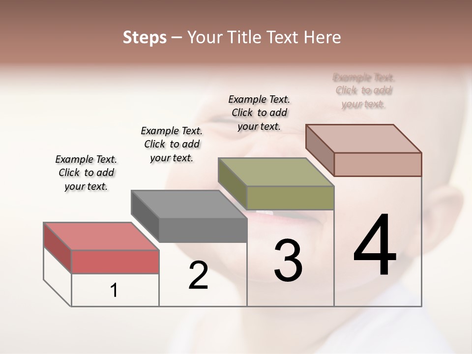 Portrait Funny Baby PowerPoint Template