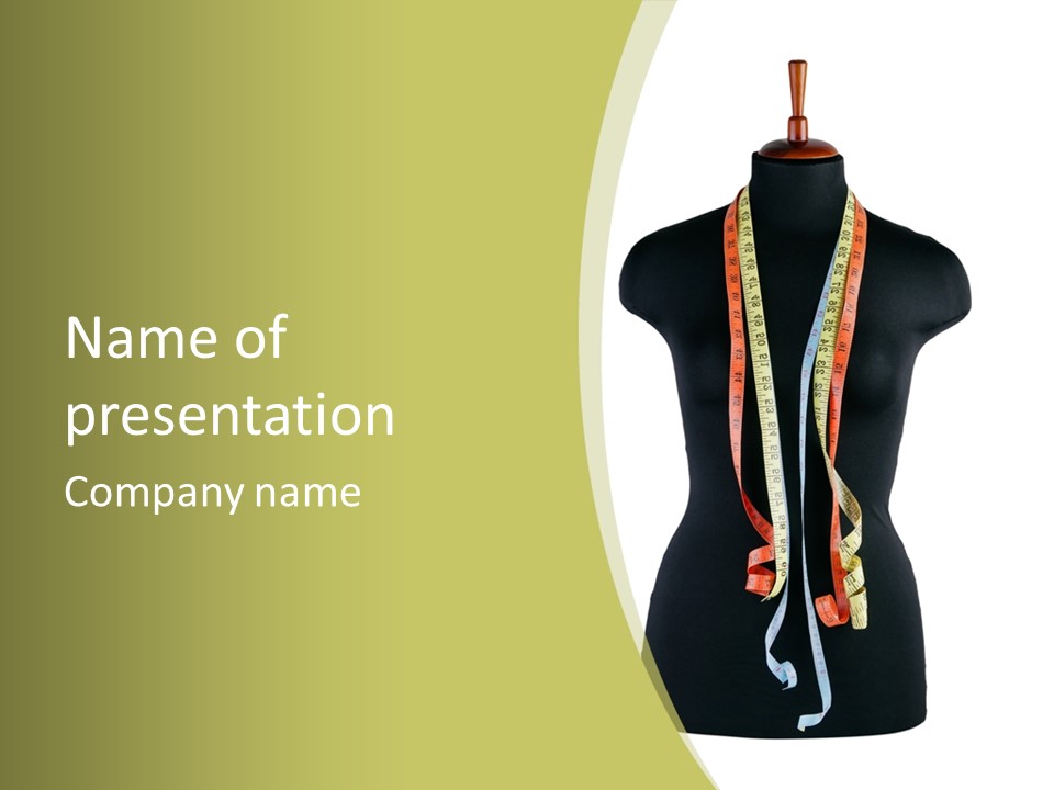 Torso Tape Seam PowerPoint Template