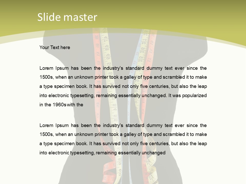 Torso Tape Seam PowerPoint Template