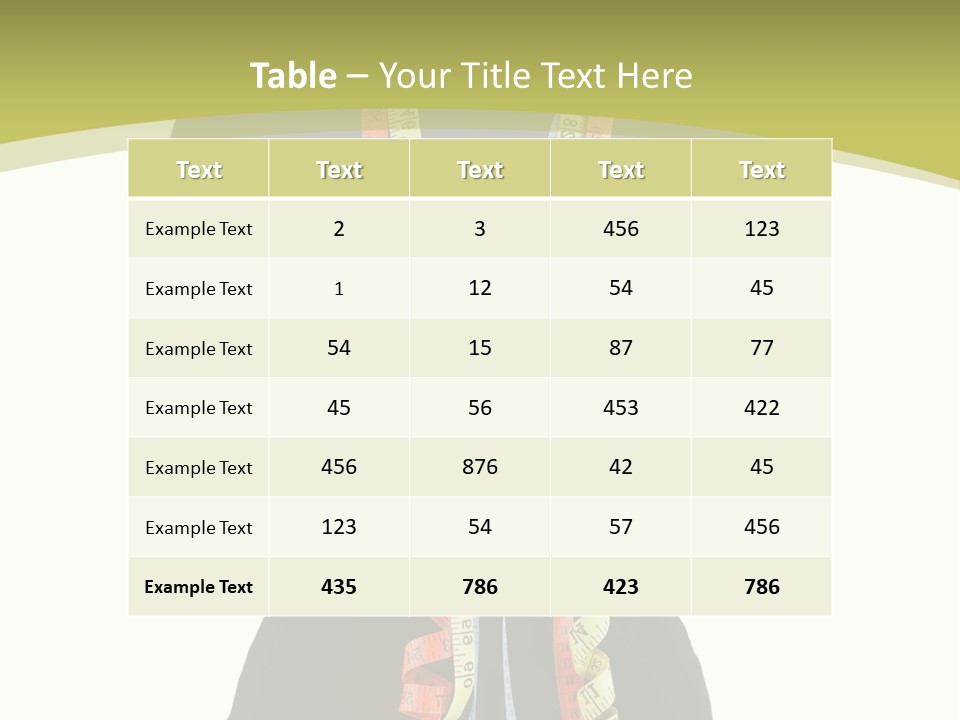 Torso Tape Seam PowerPoint Template