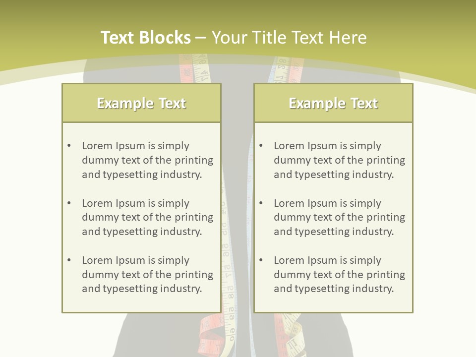 Torso Tape Seam PowerPoint Template