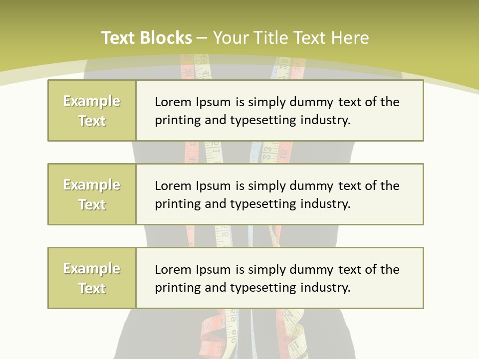 Torso Tape Seam PowerPoint Template