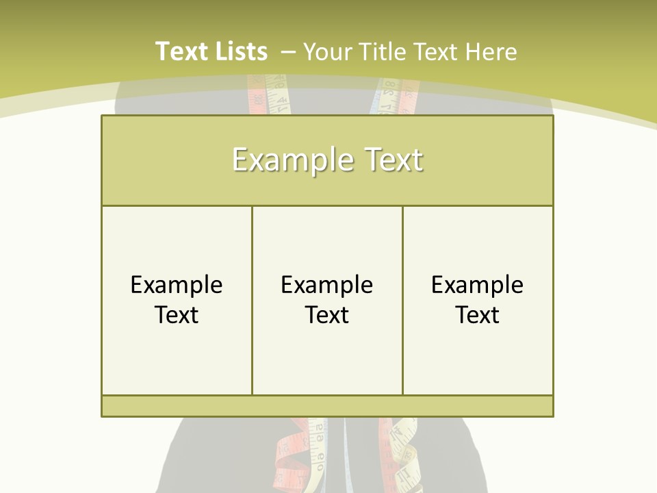 Torso Tape Seam PowerPoint Template