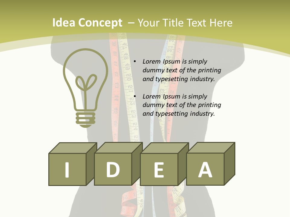 Torso Tape Seam PowerPoint Template