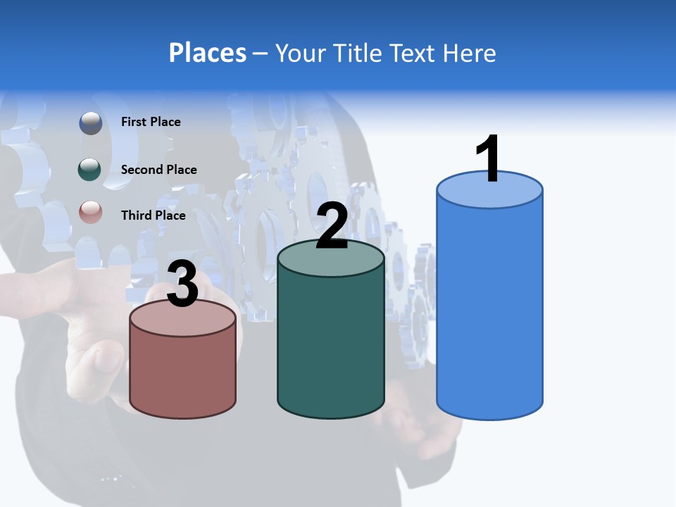 Blue Partner Teamwork PowerPoint Template