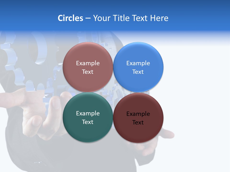 Blue Partner Teamwork PowerPoint Template