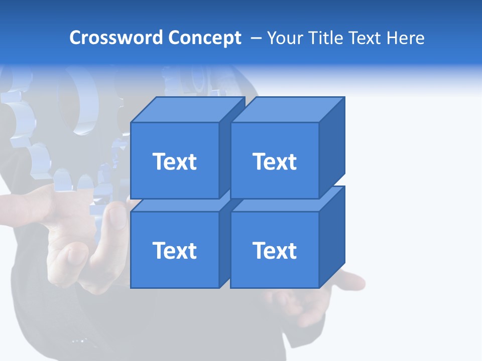 Blue Partner Teamwork PowerPoint Template