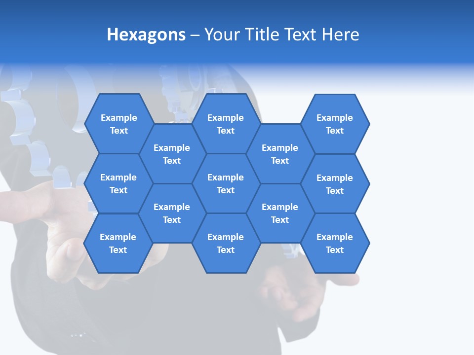 Blue Partner Teamwork PowerPoint Template
