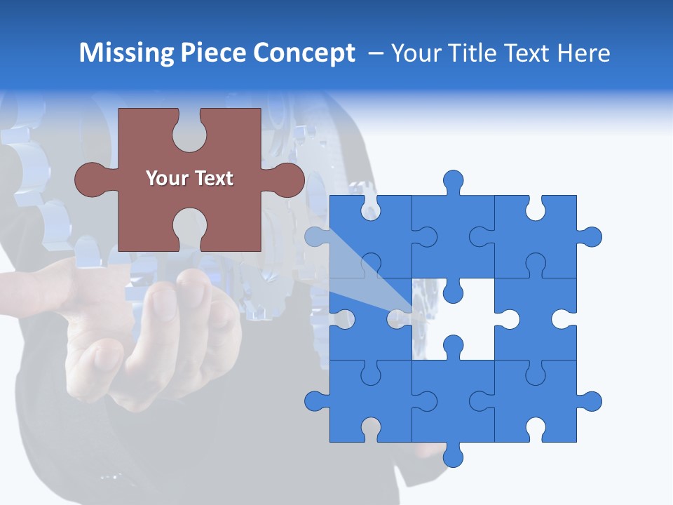 Blue Partner Teamwork PowerPoint Template