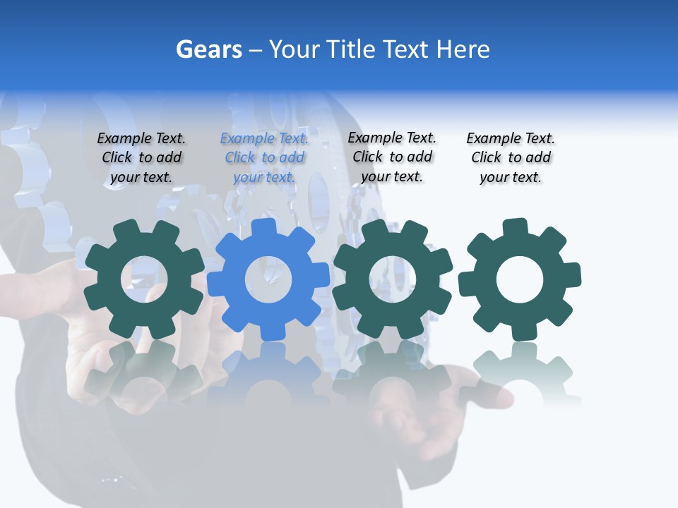 Blue Partner Teamwork PowerPoint Template