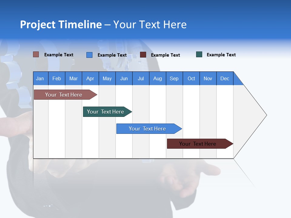 Blue Partner Teamwork PowerPoint Template