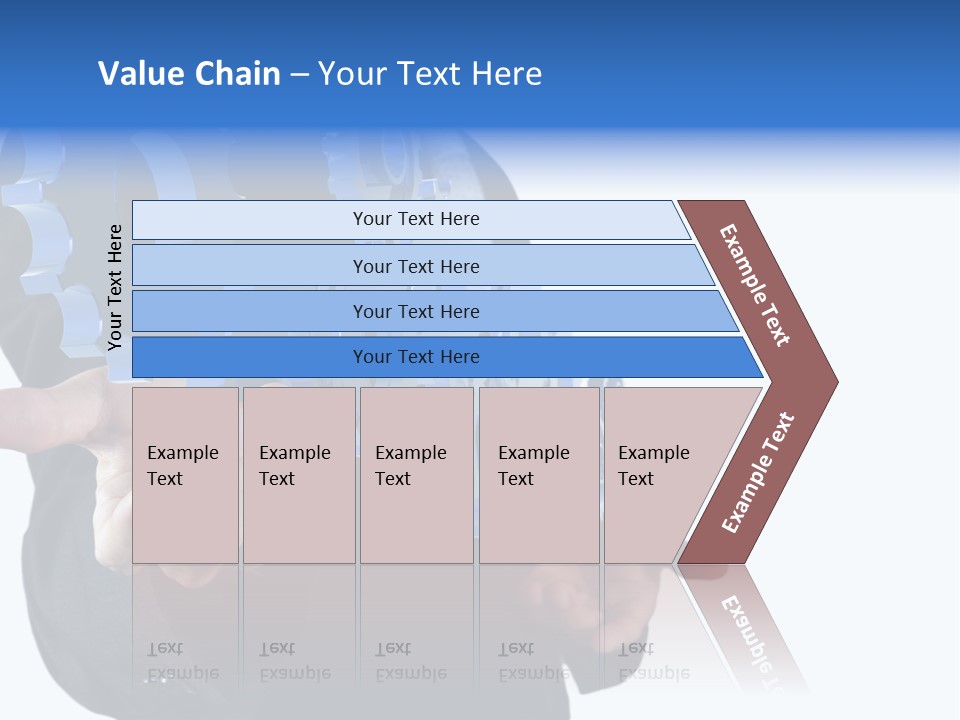 Blue Partner Teamwork PowerPoint Template
