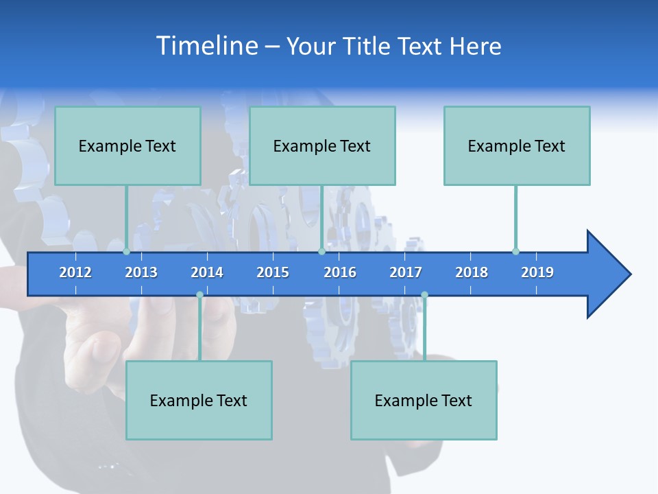 Blue Partner Teamwork PowerPoint Template