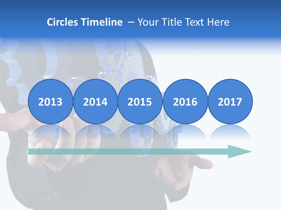 Blue Partner Teamwork PowerPoint Template