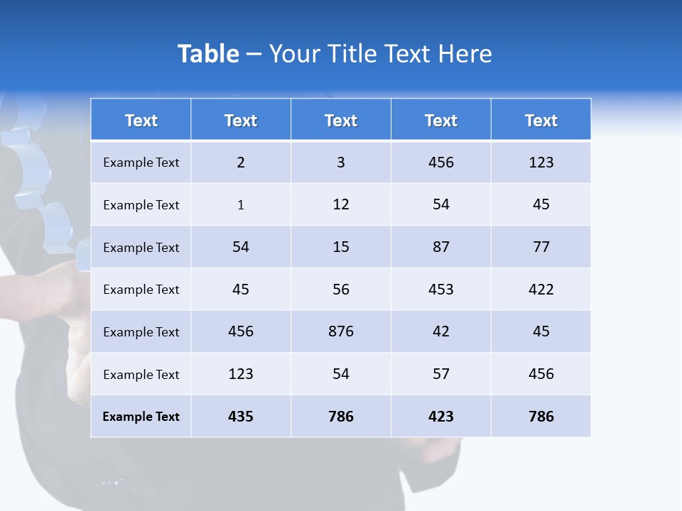 Blue Partner Teamwork PowerPoint Template