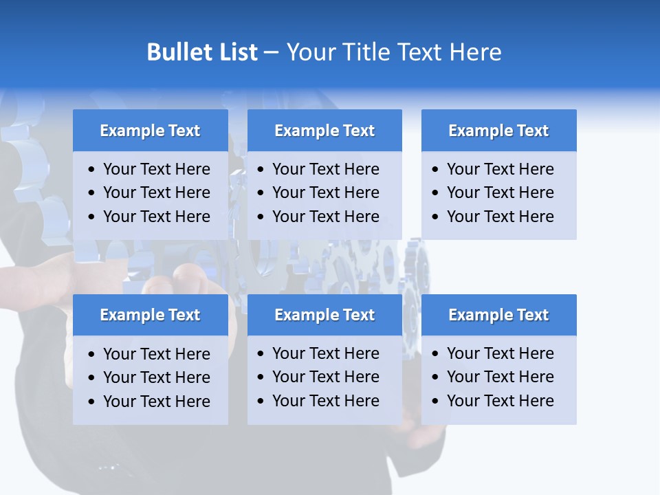Blue Partner Teamwork PowerPoint Template