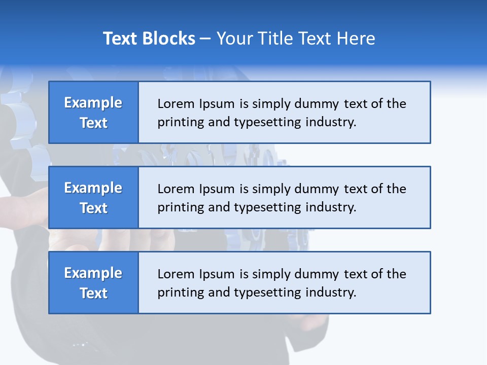 Blue Partner Teamwork PowerPoint Template