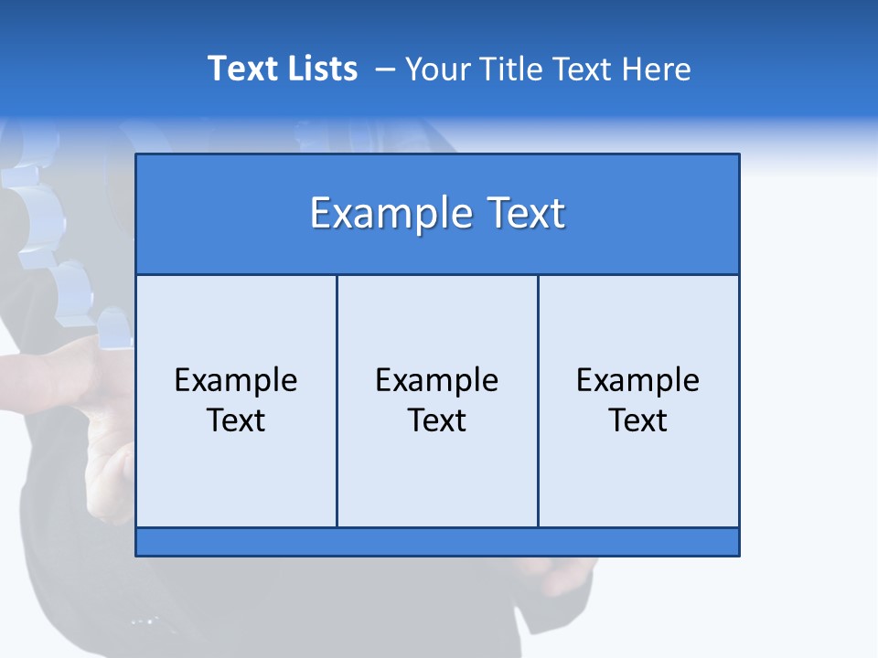 Blue Partner Teamwork PowerPoint Template